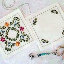 The latest biscornu, dicking around with beads. Biscornu How To Save The Stitches By Nordic Needle