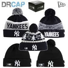 New Era Cuff Knit Bobble Beanie Hats New York Ny Yankees Mlb Youth 48 55cm View More On The Link Http Www Zeppy Io Prod Beanie Ny Yankees Hats For Men
