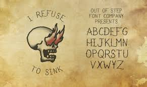 i refuse to sink font dafont.com