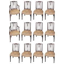 Set Of 12 Late 18th Century Sheraton Period Mahogany Dining Chairs From A Unique Collection Of A Dining Room Chairs Dining Chairs Dining Room Chairs Modern