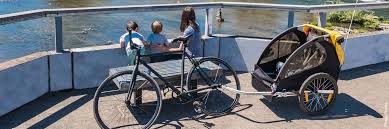 Carriers with an enclosed, zippered compartment help protect them from the elements. Bike Trailers Child Trailer Online Shop Bike Discount