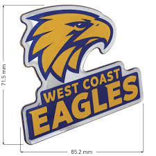 The afl store is your one stop shop for all of your official afl licensed merchandise needs, with stores across major shopping centres in victoria, south australia and western australia and now online. West Coast Eagles Lensed Chrome Supporter Logo