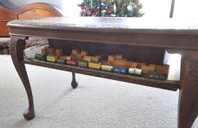 Are you planning to build a coffee table layout under glass? Antique N Scale Coffee Table Train Layout