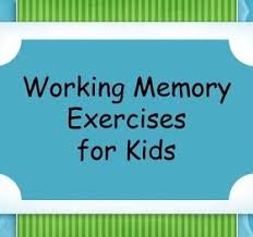 Working Memory Activities For Kids Set 1 Working Memory Memory Activities Memory Exercises