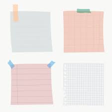 Set Of Notepaper On Transparent Premium Image By Rawpixel Com Chayanit Note Paper Writing Paper Template Memo Paper
