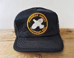 Ptarmigan Airways Vintage 80s Black Mesh Trucker Snapback Hat Etsy Black Mesh Mesh Trucker Hat Snapback Hats