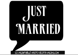 Just Married Speech Bubble Prop Wedding Photo Booth Props Free Wedding Printables Wedding Photo Booth