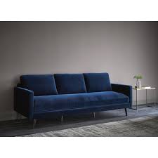 Canape 4 Places En Velours Bleu Nuit Maisons Du Monde Canape Maison Du Monde Canape 4 Places Canape Bleu