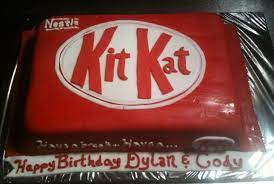 Kit Kat Chocolate Cake With Fondant Wrapper Kit Kat Chocolate Fondant Cakes Kit Kat