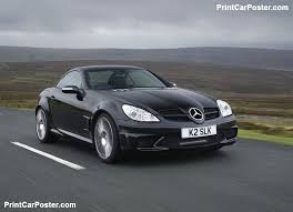 Mercedes Benz Slk 55 Amg Black Series 2007 Poster Voiture
