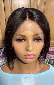New 100% Human Hair Lace front bob wig