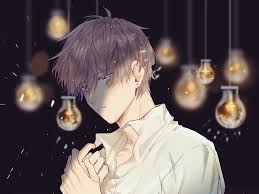 He is seen wearing a black turtleneck sweater with a. Anime Original Blue Eyes Boy Brown Hair Light Tears Hd Wallpaper Peakpx