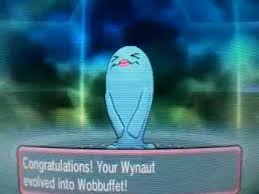 Pokemon Omega Ruby And Alpha Sapphire Wynaut Evolve Into Wobbuffet