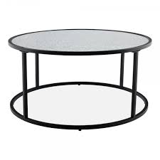 This images art deco mirrored coffee table glass cocktail tables show some ideas to you. Black Mirror Top Madison Round Coffee Table Modern Tables