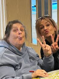 Support worker Craig was teaching us today how to play the different chords 