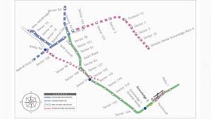 Noida Greater Noida Aqua Line Metro Route Map Stations