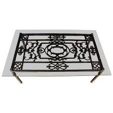 French Wrought Iron And Glass Top Coffee Table Wrought Iron Glass Iron Coffee Table Glass Top Coffee Table