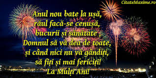Vă suntem foarte recunoscători pentru acest lucru. Anul Nou Bate La UÈÄ RÄul FacÄ Se CenuÈÄ Bucurii Èi SÄnÄtate Domnul SÄ VÄ Dea De Toate Èi Cand Nici Nu VÄ GandiÈi SÄ FiÈi Èi Mai FericiÈi La MulÈi Ani
