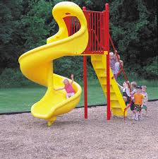 The open bed way spiral stainless steel slide provides a smooth, twisty way down in a compact space. What Is The Name Of This Twisting Structure At Kids Playground English Language Usage Stack Exchange