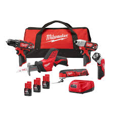 The milwaukee m12 belt sander that they should have made but don't. Milwaukee Tool M12 12v Lithium Ion Cordless Combo Kit 5 Tool With 3 1 5ah Batteries C The Home Depot Canada