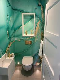 Love the idea of wallpaper, but afraid to pick (or stick?). Wallpapered Bathrooms Why Everyone Is Obsessed Wallsauce De