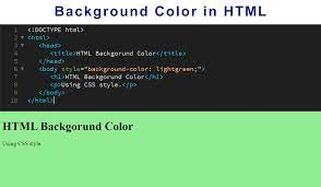 0xffffff for white), a background shape with that color will be rendered behind the pano. Html Background Color Set And Change