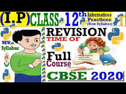5 Class 12 Ip Python Full Course Revision Cbse Board 2020 Study Tech In 2020 With Images Crash Course 5th Class Class