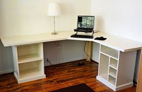 The epitome of budget friendly (and easy to build), this diy desk depends on shelving units from target and a desk top surface from ikea. 17 Diy Corner Desk Ideas To Build For Small Office Spaces Diycornerdeskplans Diy Desk Plans Diy Corner Desk Modular Desk