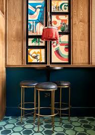 London Cocktail Bar Teatulia Has A Library By Tilda Swinton Wallpaper In 2020 Home Cocktail Bar Cocktail Bar Interior Cocktail Bar Design