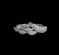 RING SILVER 925 RHODIUM PLATED WITH WHITE CUBIC ZIRCONIA ...