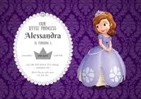 Or add your party details in the notes upon checkout if you want us to edit for you. 380 Sofia The First Customizable Design Templates Postermywall