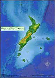 Greater New Zealand If The Sea Were 200 Meters Lower Than Map Of New Zealand New Zealand Australia Map