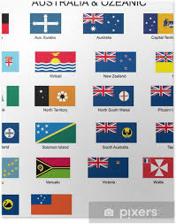 Eine auf der britischen blue ensign basierende variante wurde am 22. Australien Ozeanien Flaggen Poster Pixers We Live To Change
