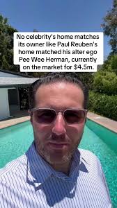 Paul Ruebens' Pee Wee Herman Look Alike Home in Hollywood Hills