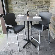 Amazon com euro style miller counter height swivel stool. Grosfillex 48260002 Havana Charcoal Aluminum Indoor Outdoor Bar Height Arm Chair With Synthetic Wicker Back And Seat