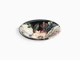 It has a definite green tint to it which really shows when put against. K 30333 Dm1 Dutchmaster In Blush Floral On Carillon Round Sink Kohler Canada