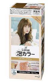 It is a new type of permanent hair color that uses foam. Kao Liese Soft Bubble Hair Color Milk Tea Brown By Kao Amazon De Beauty