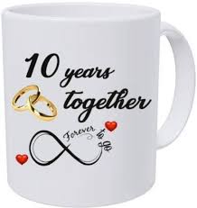 Daffodils are the traditional 10 year anniversary flower, although some anniversary flower lists say sweet pea. Jaipurart Tenth Wedding Anniversary Gift For Him And Her 10th Year Relationship Mug 10 Years Of