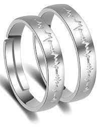 Karatcart Platinum Plated Elegant Couple Adjustable Band Ring For Men Women Mens Ring Designs Designer Engagement Rings Ring Designs