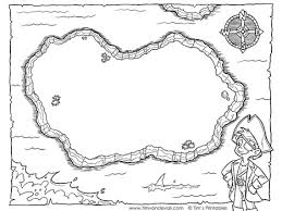 Pirate treasure map coloring page coloring pages amp pictures car. Pirate Treasure Map Blank Black And White Tim S Printables