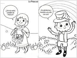Follow the key and color the coloring page in. Easter Coloring Pages In Spanish