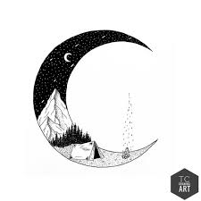 At Night When The Sky Is Full Of Stars And The Sea Is Still You Get The Wonderful Sensation That You Are Floa Space Drawings Easy Drawings Art Drawings Simple