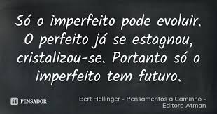 So O Imperfeito Pode Evoluir O Bert Hellinger Pensamentos