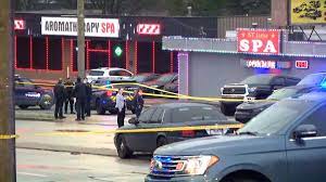 The shooter was seen fleeing in a black suv south to the buckhead neighborhood of northeastern atlanta, where he shot to death three women at gold spa and one at aromatherapy. 8 Killed In Shootings At 3 Metro Atlanta Spas Police Have 1 Suspect In Custody Cnn
