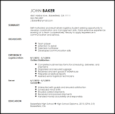 Free Entry Level Logistics Coordinator Resume Example Resume Now