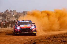 Bad luck for rally leader thierry neuville / martin wydaeghe (hyundai shell mobis wrt) on ss14 loldia 1 (11.33 km), the first stage on the final day of wrc safari rally kenya 2021. 6jutcr Ic Hqnm