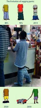 The Evolution Of Sagging Pants Funny Photos Of People Sagging Pants Hilarious