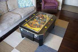 Reclaimed roughsawn old growth fir. Stephen Jornov S Custom Made Pinball Coffee Table Home Crux