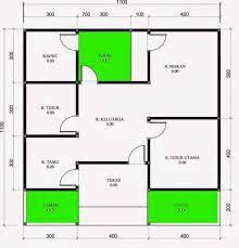 Contoh gambar denah rumah minimalis 1 lantai 3 kamar rumah via rumahminimalismodern.info. Koleksi Populer Rumah 6x9 3 Kamar Ideku Unik