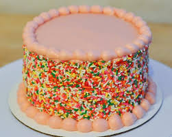 Birthday Cake Recipe Ideas Pink With Sprinkles Easy Birthday Cake Simple Birthday Cake Pink Birthday Cakes Cake Decorating For Kids